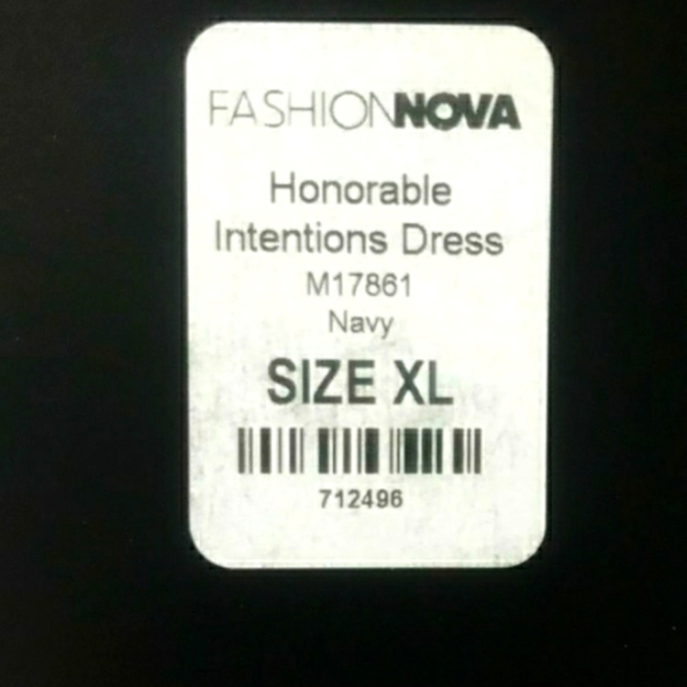 FashionNova Brand New Navy Blue Maxi Dress XL - Picture 9 of 14